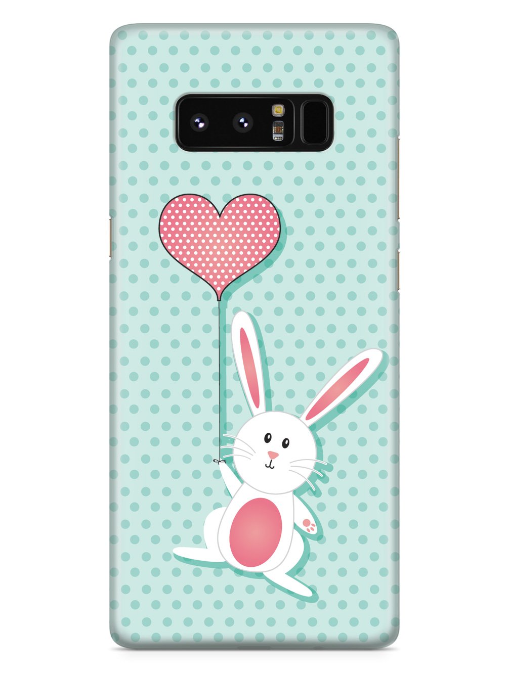 Adorable Bunny with Heart Balloon Case