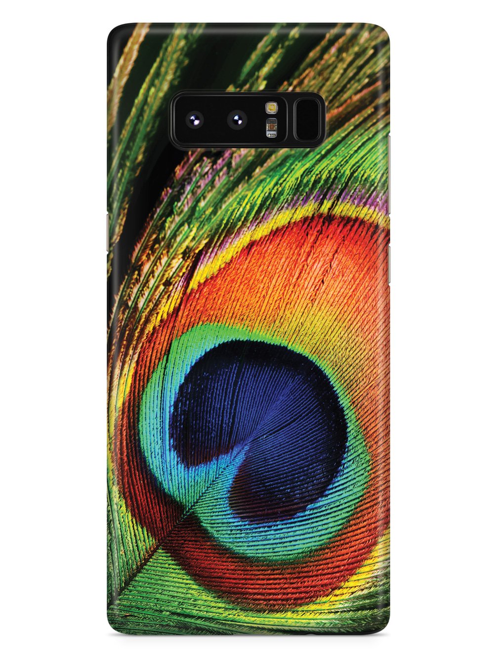 Textured Peacock Feather Case