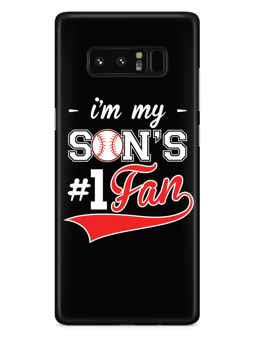 I'm My Son's #1 Fan - Black Case