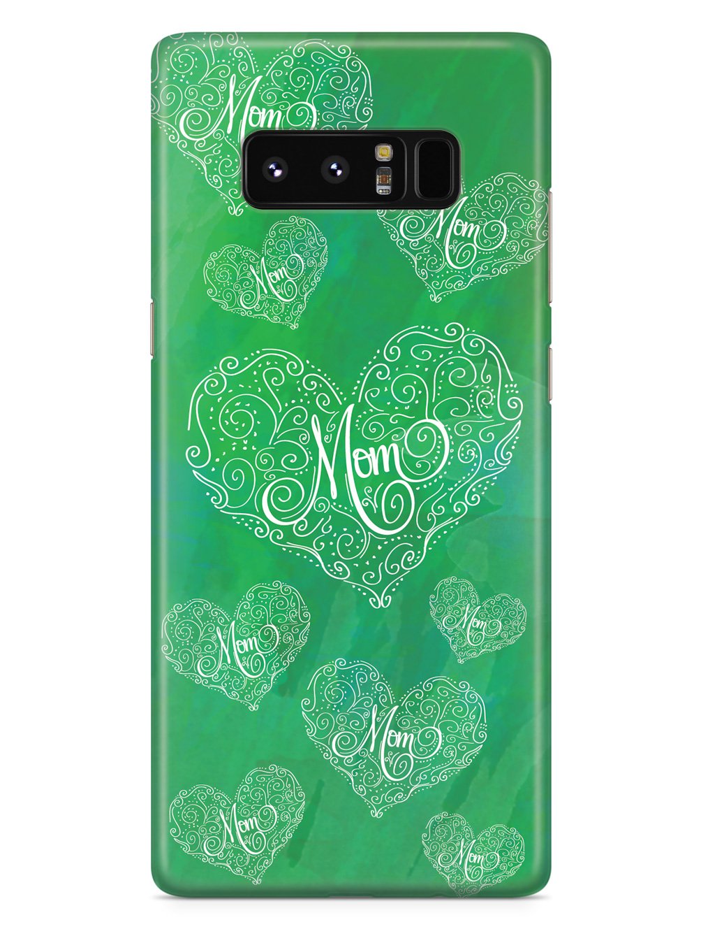 Mom Doodle Hearts - Green Case