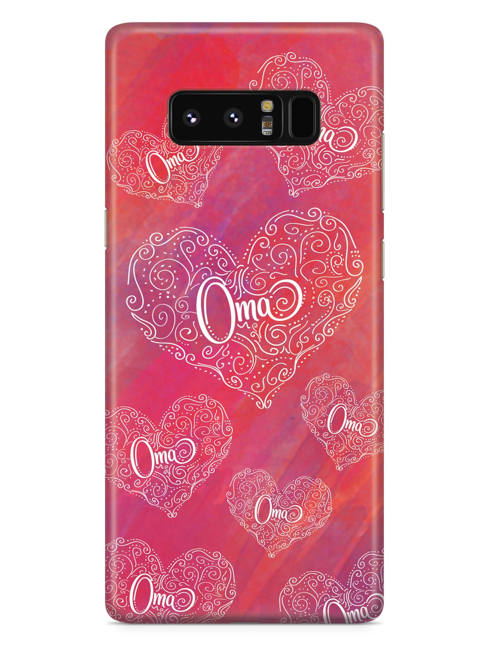 Oma Doodle Hearts - Pink Case