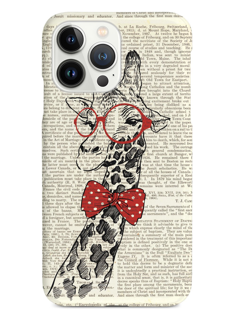 Nerdy Giraffe - Vintage Encyclopedia Page Case Nerdy Giraffe - Vintage Encyclopedia Page Case