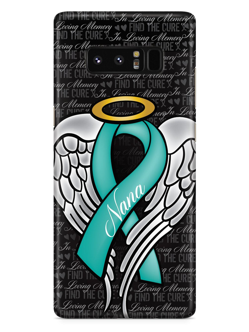In Loving Memory of My Nana - Teal Ribbon Case
