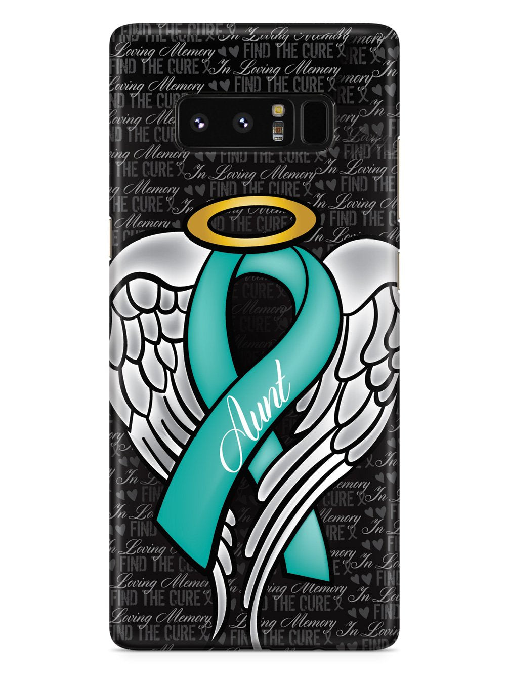 In Loving Memory of My Aunt - Teal Ribbon Case
