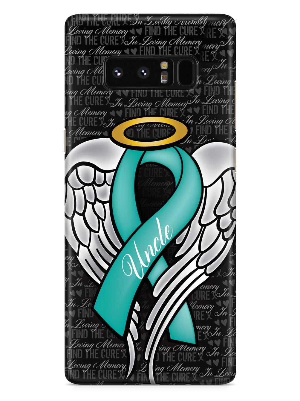 In Loving Memory of My Uncle - Teal Ribbon Case