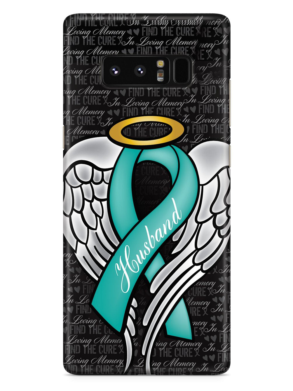 In Loving Memory of My Husband - Teal Ribbon Case