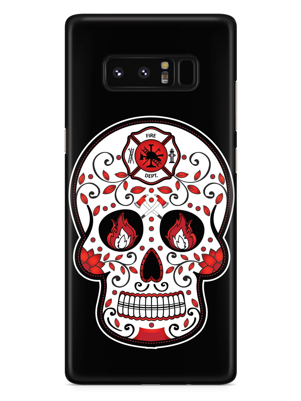 Firefighter Sugar Skull Case