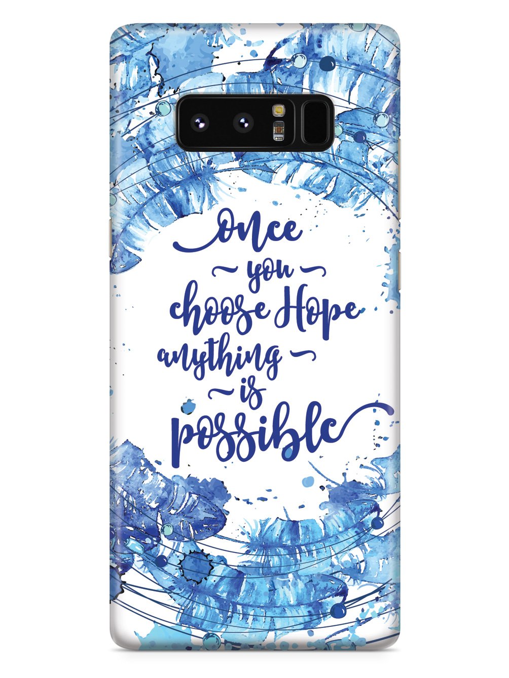 Once You Choose Hope - Christopher Reeve Quote Case