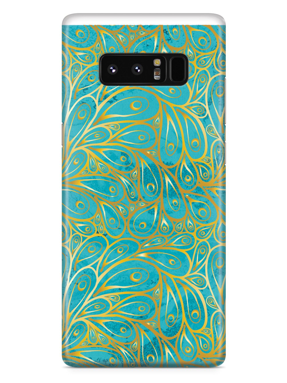 Gold and Turquoise Pattern Case