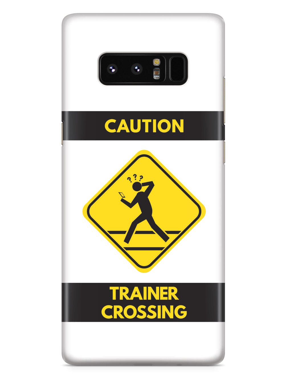 Caution Trainer Crossing - White Case