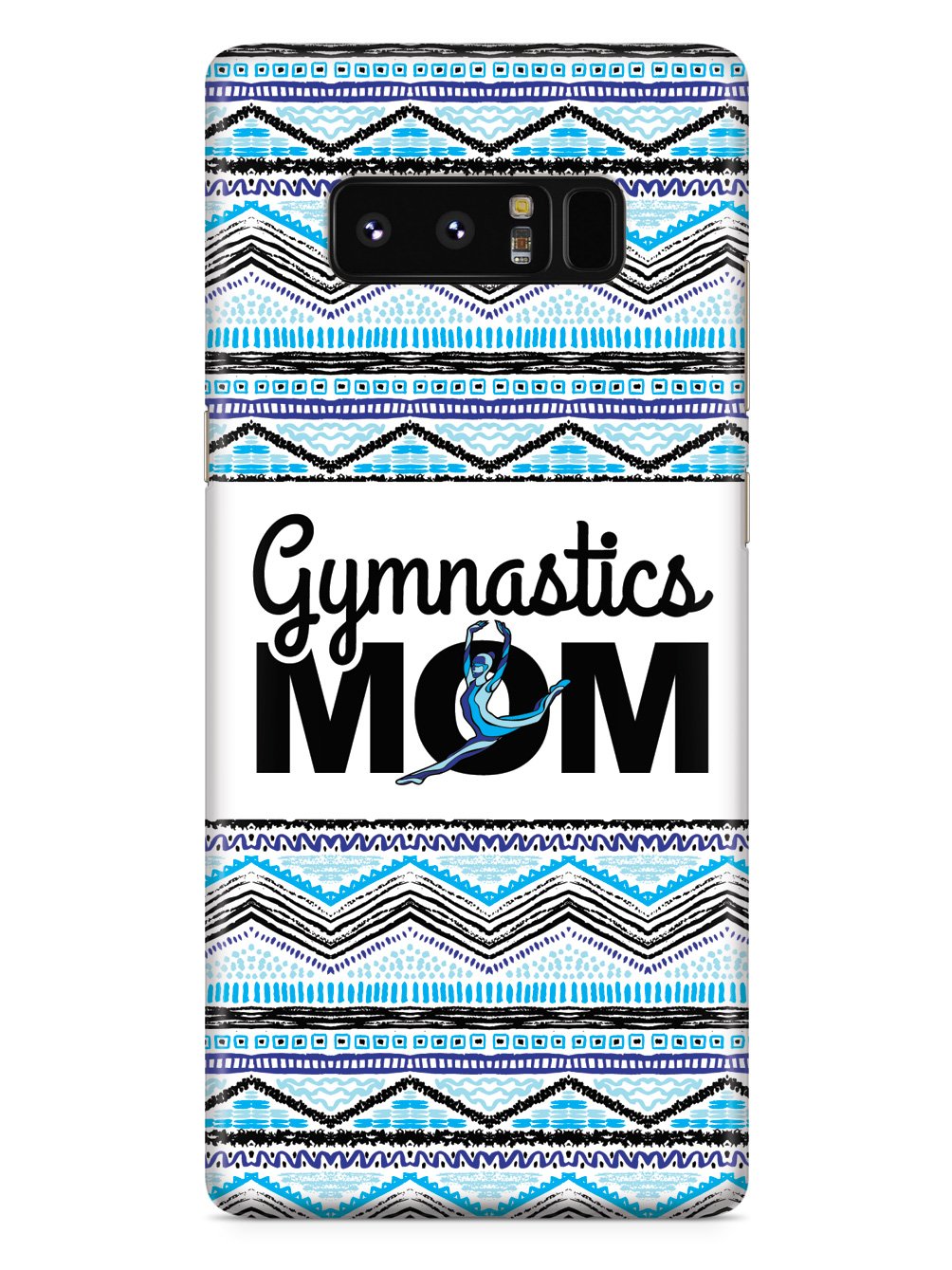 Blue Gymnastics Mom - White Case