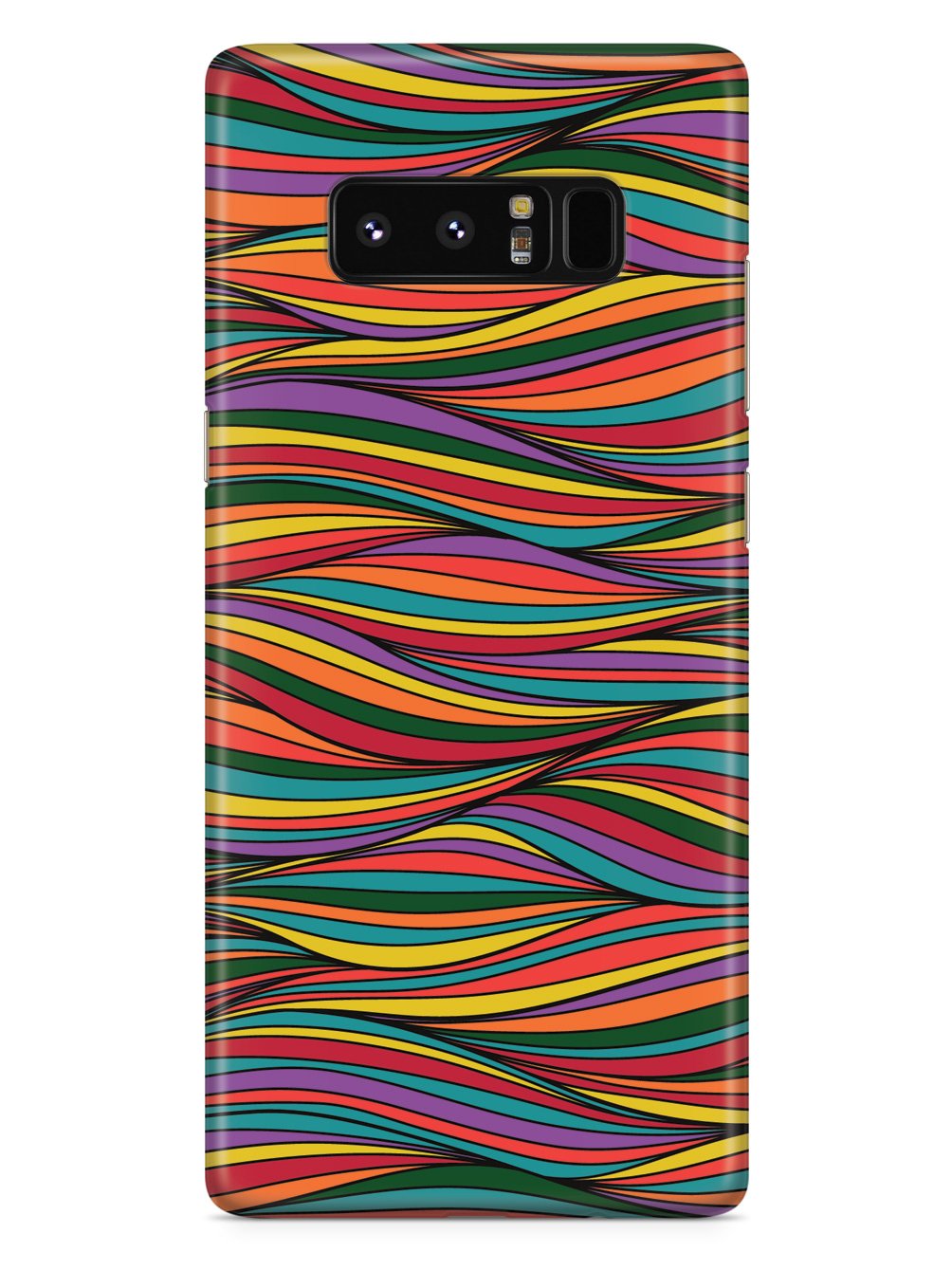 Colorful Waves Texture - White Case