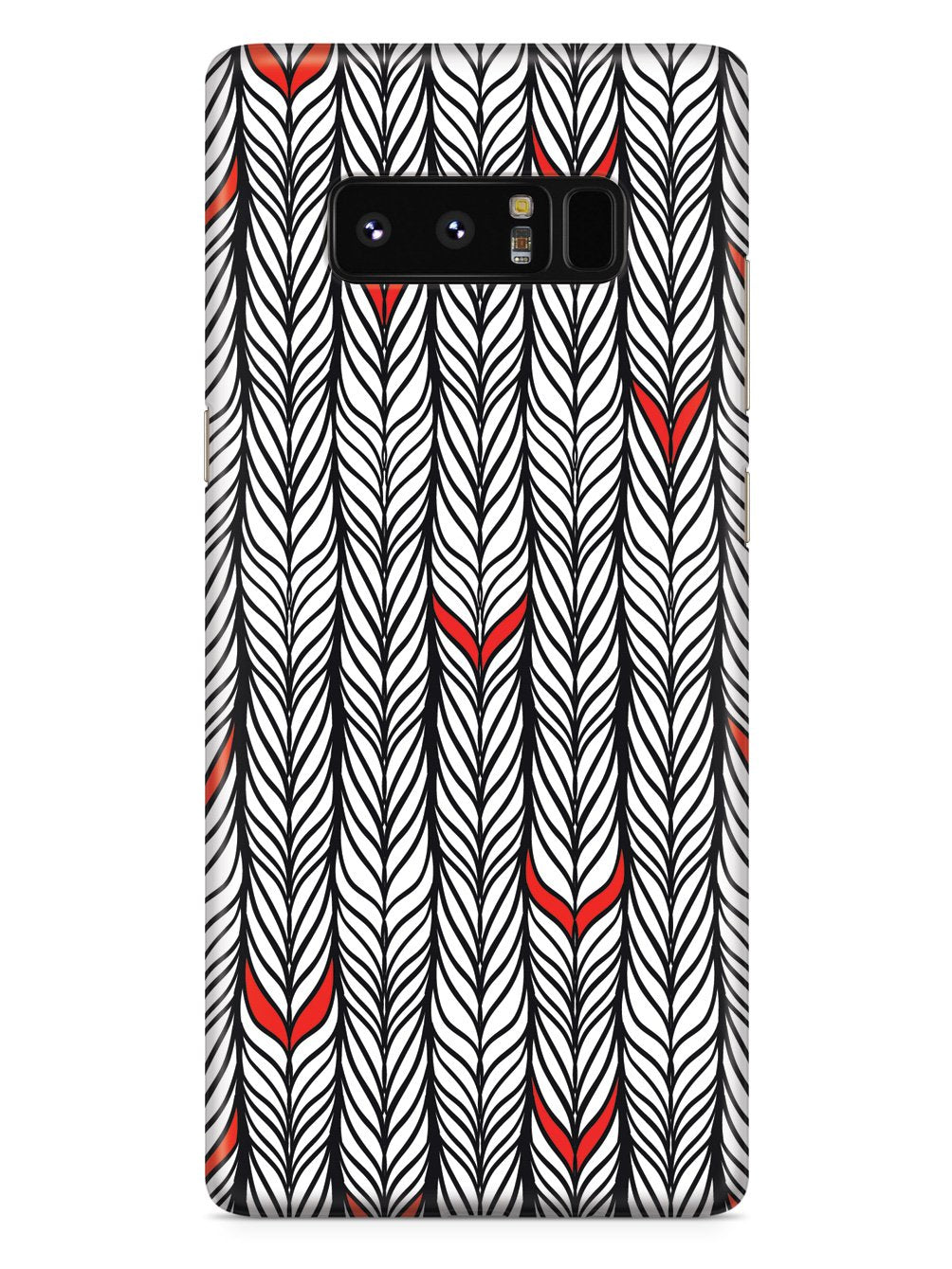 Braids Texture with Red Accents Case