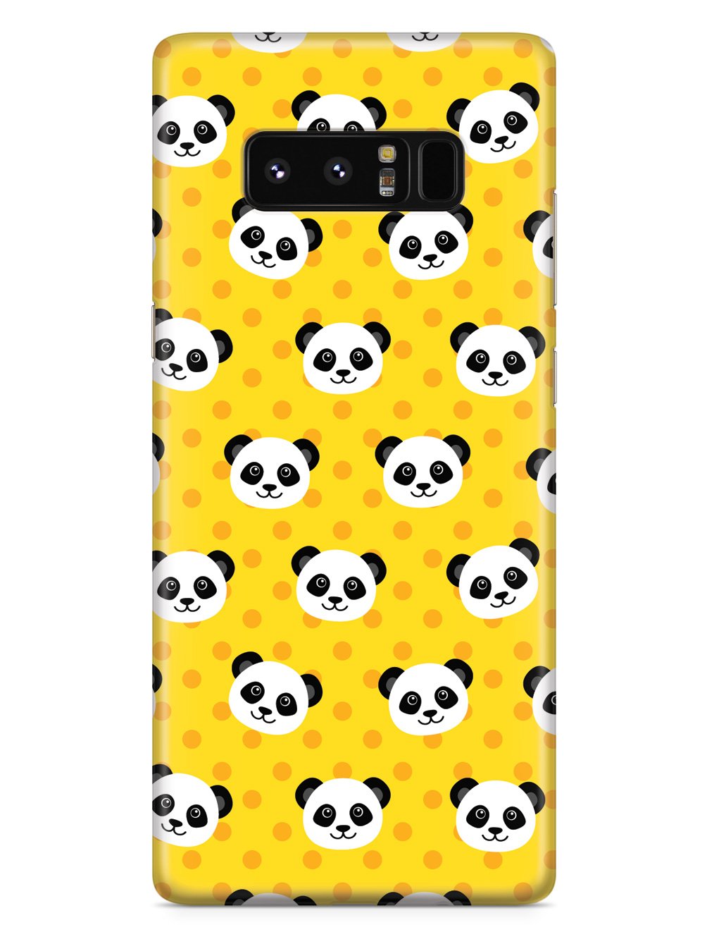 Cute Panda Pattern - Yellow Polka Dots Case