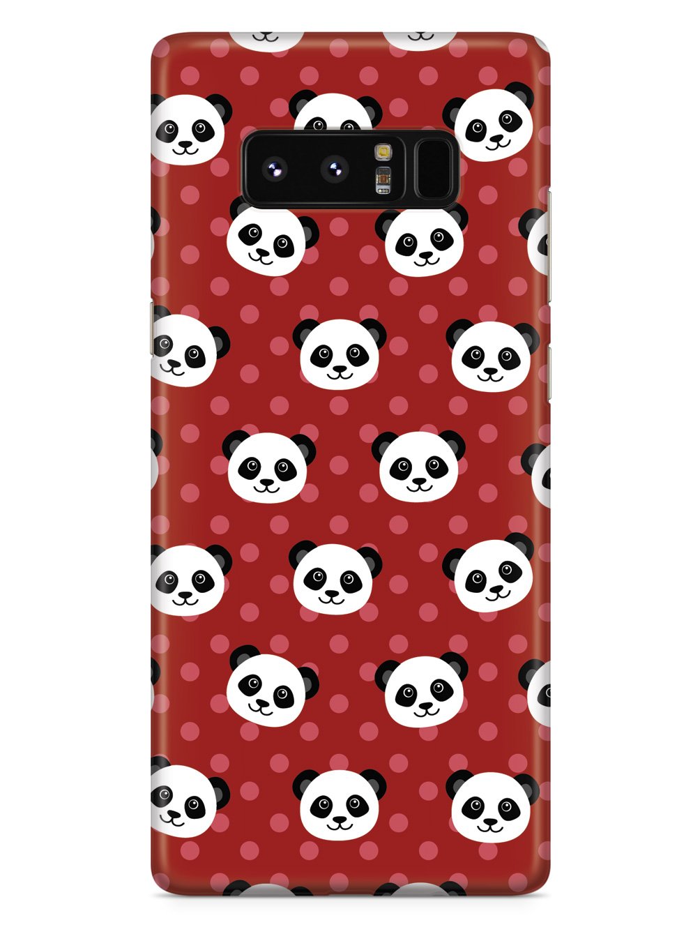 Cute Panda Pattern - Red Polka Dots Case