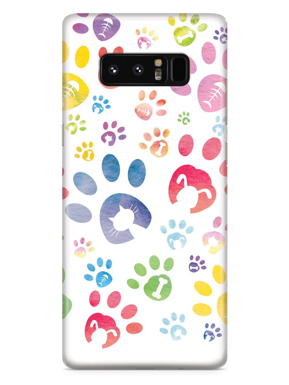 Dog & Cat Lover - Paw Prints - White Case