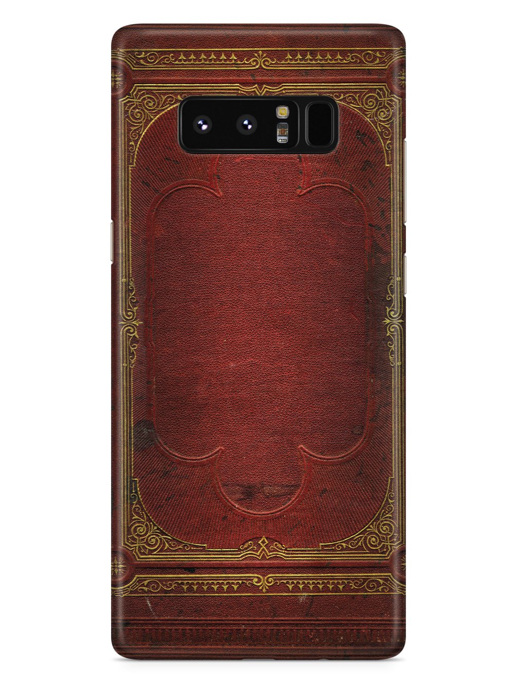 Ancient Book Cover - Red and Gold - Black Case