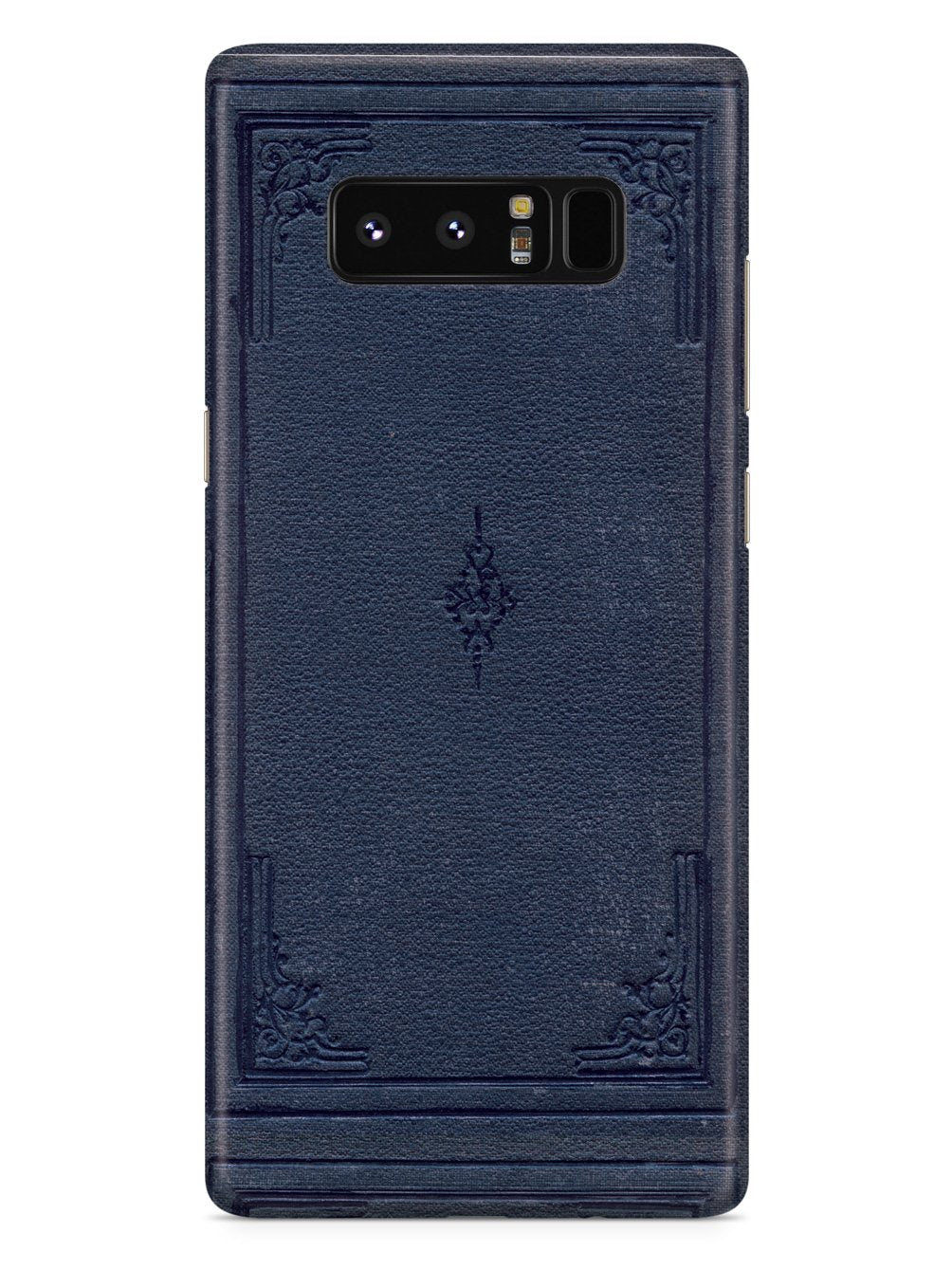 Dark Blue Book Cover - Black Case