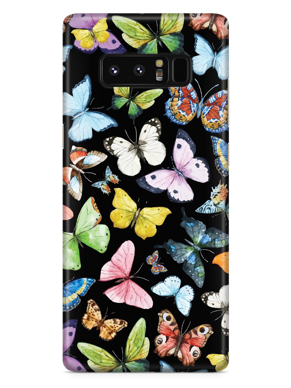 Watercolor Butterflies - Black Case