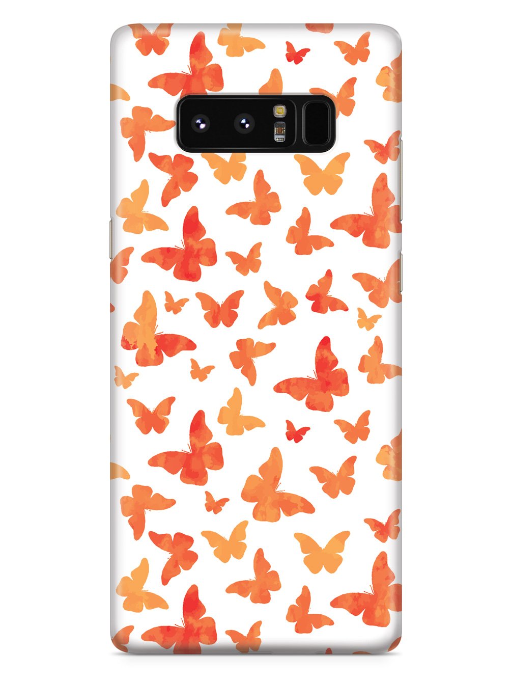 Orange Butterflies - White Case