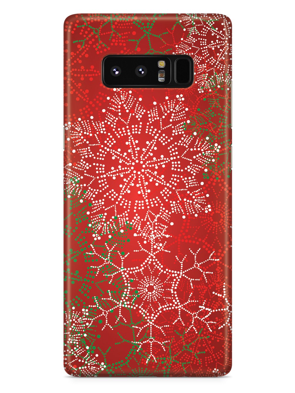 Christmas Snowflakes - Polka Dots - Black Case