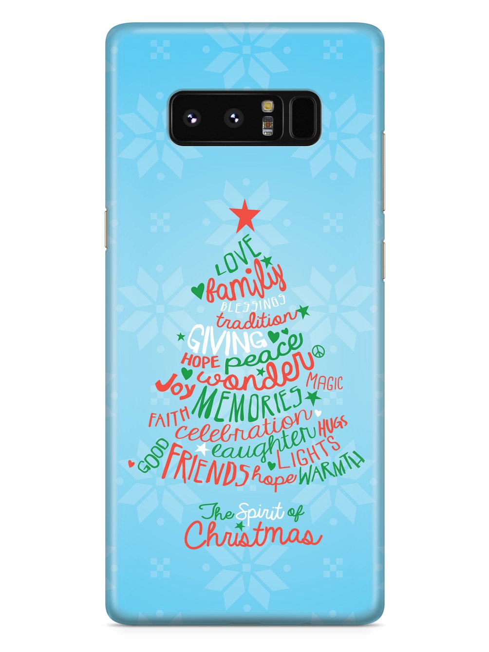 Christmas Spirit Words - Black Case