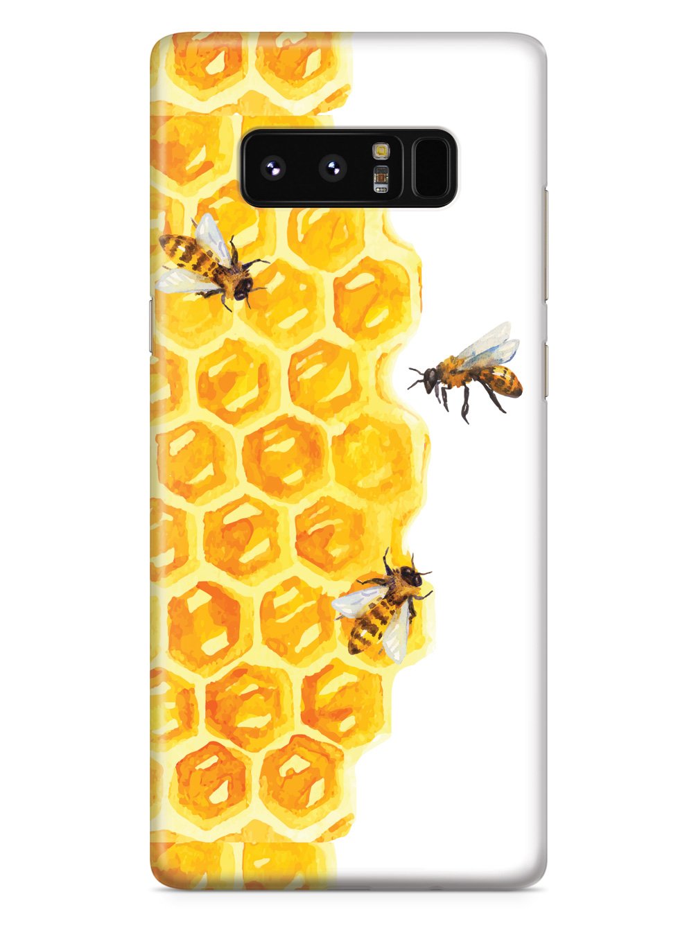 Watercolor Bees on Honeycomb - White Case