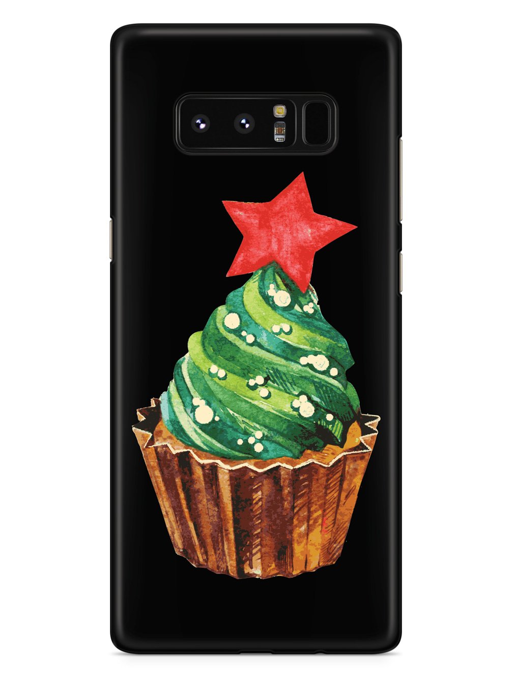 Christmas Cupcake - Black Case