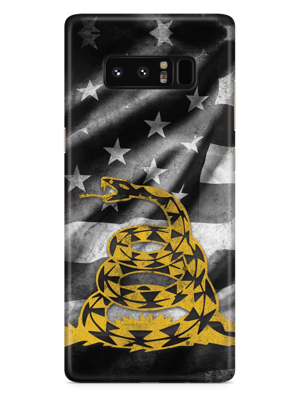 Don't Tread on Me - B&W Flag - Rattlesnake Design Case