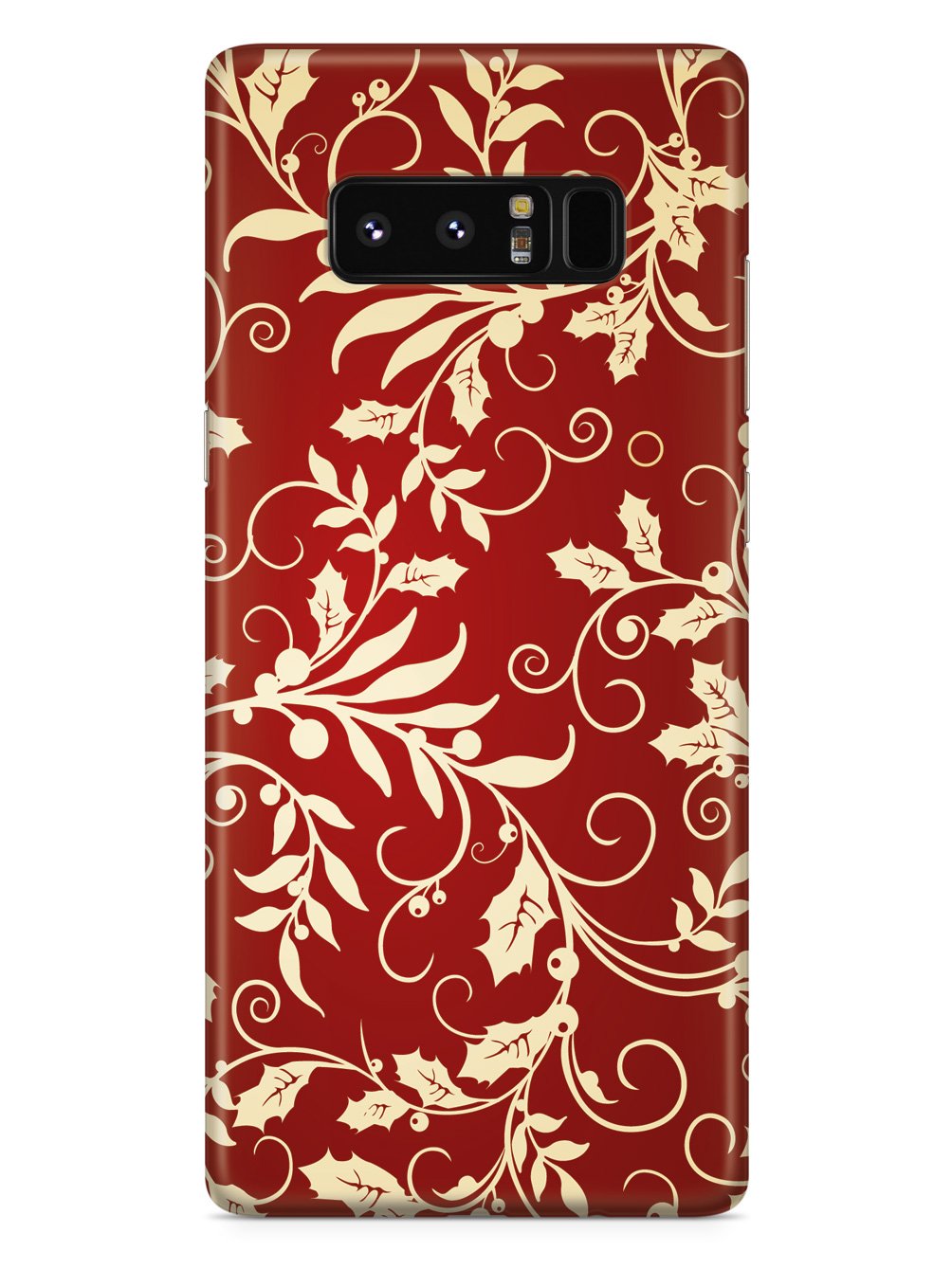 Elegant Christmas Leaves - White Case