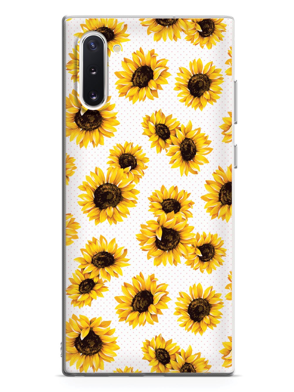 Sunflower Pattern - White Case