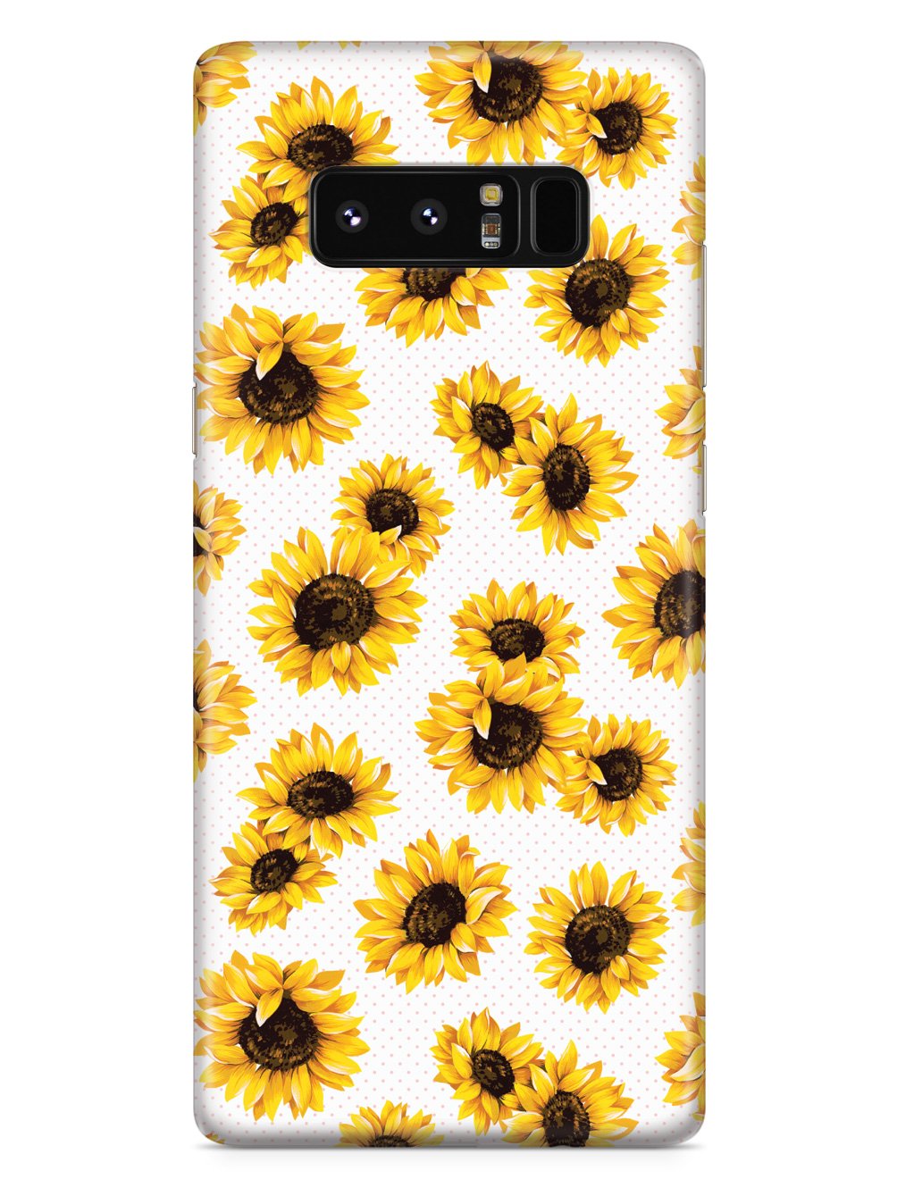 Sunflower Pattern - White Case