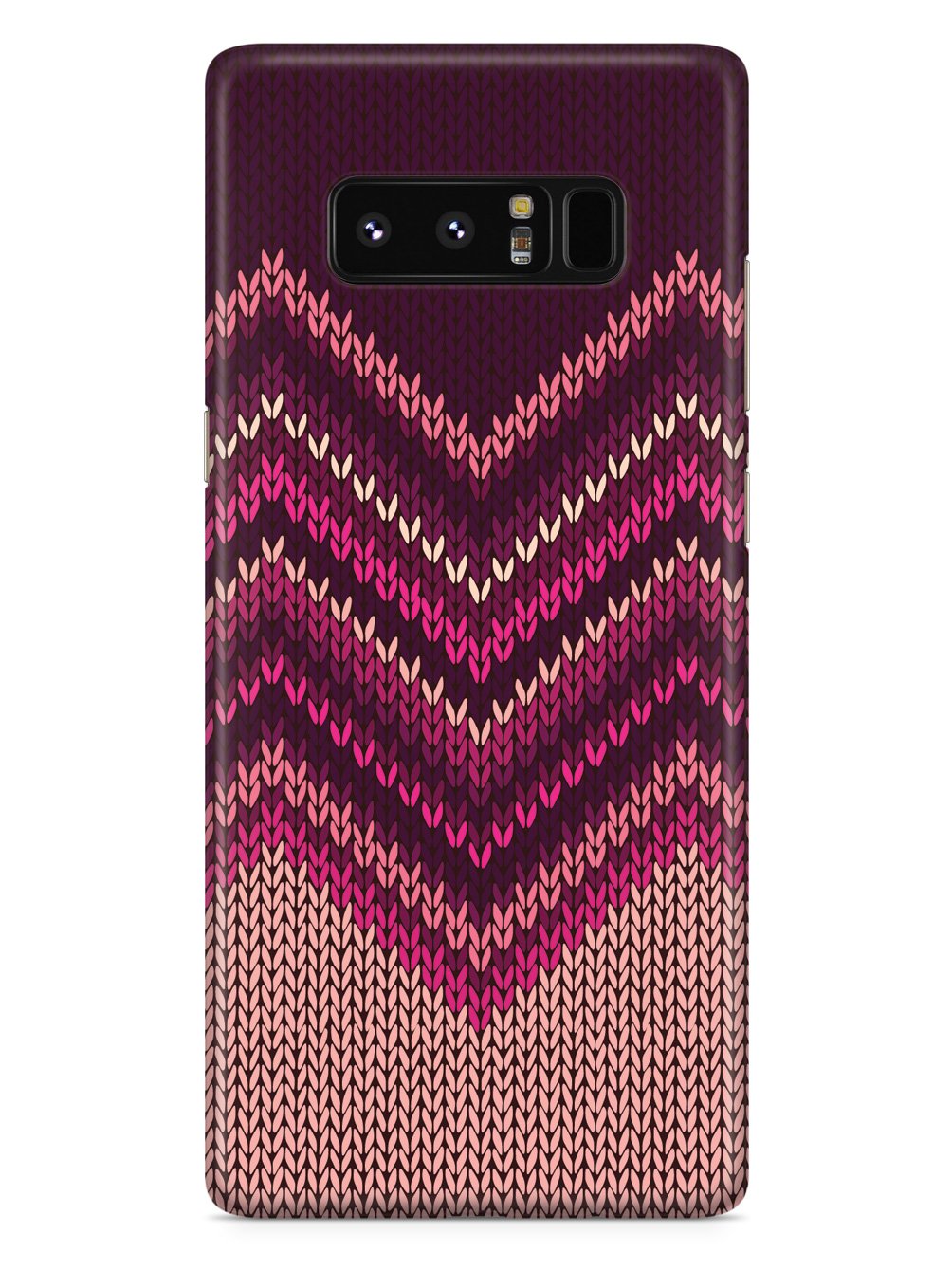 Pink and Purple Sweater Texture - Black Case
