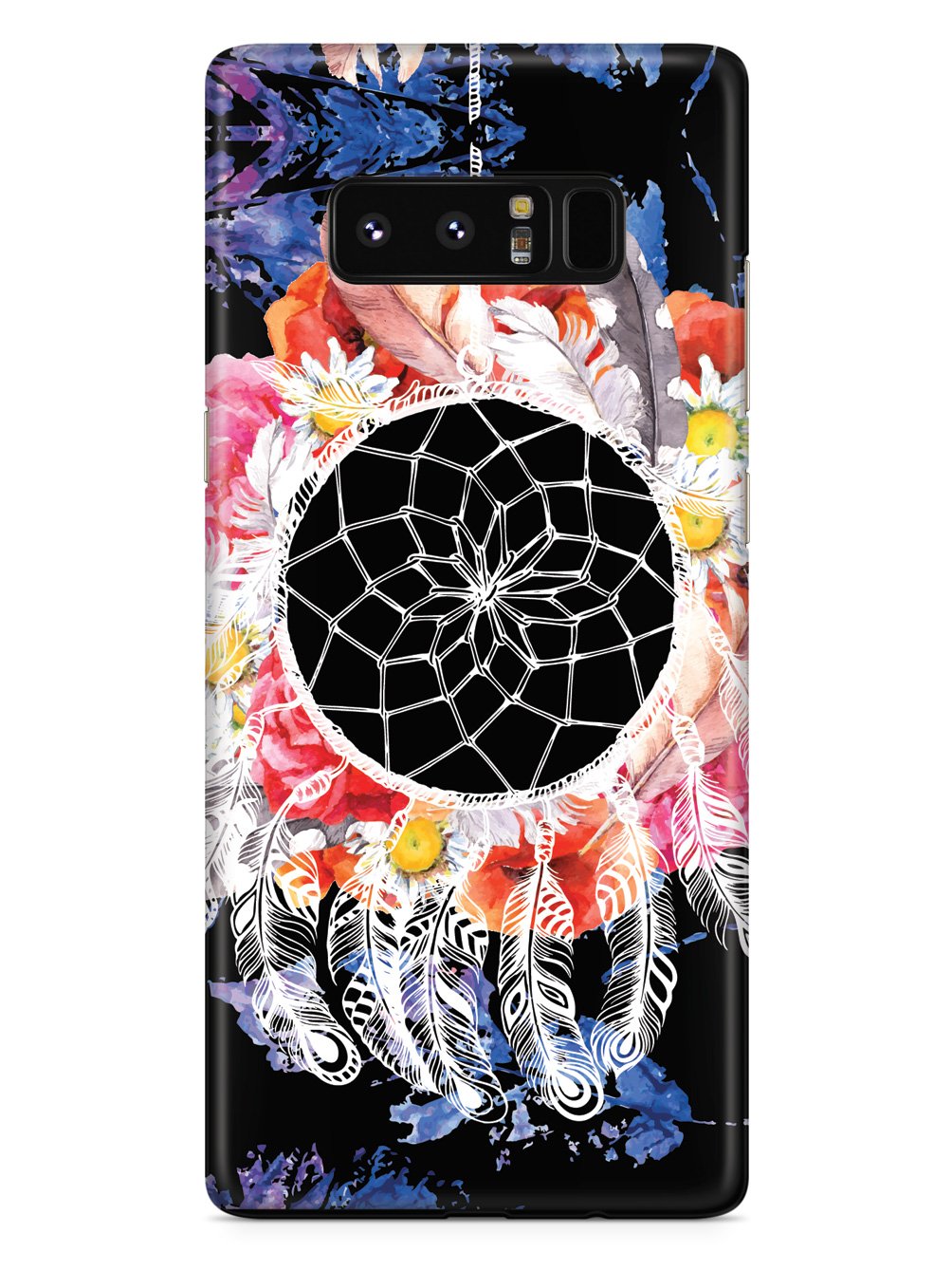 Floral Boho Style Dreamcatcher - Black Case