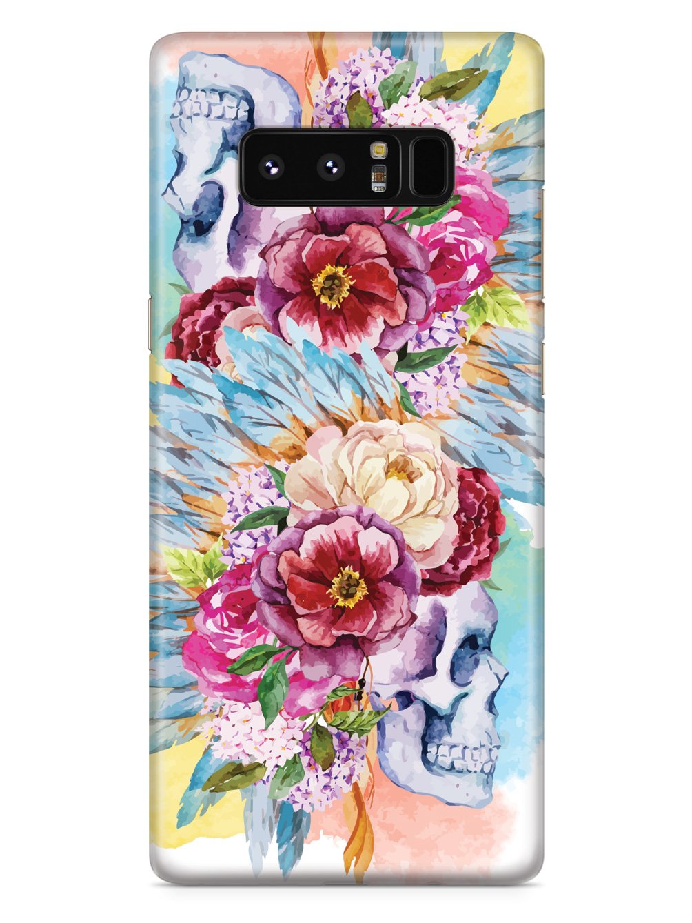 Floral Boho Style Ethnic Skull Case