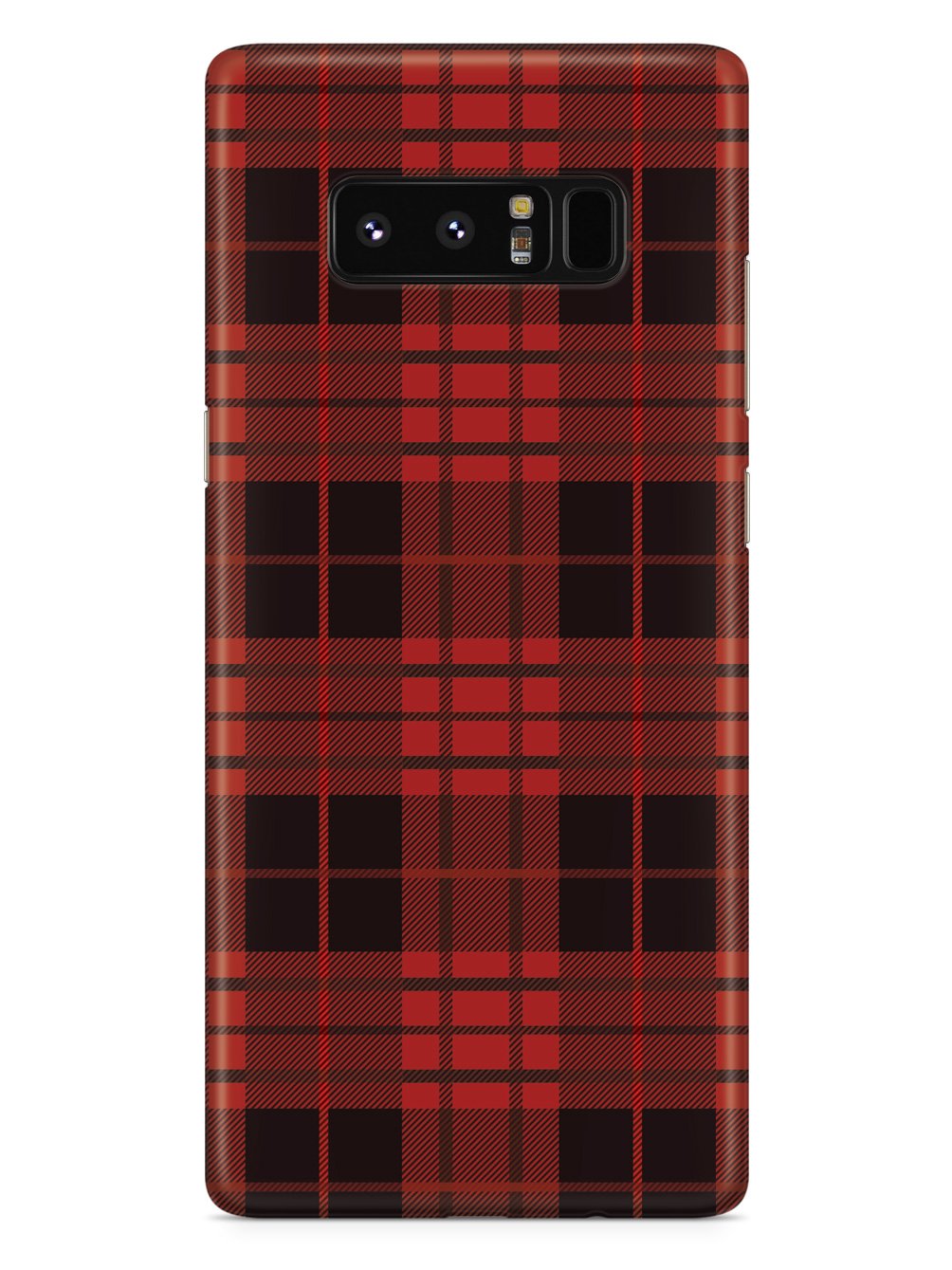 Red and Black Plaid - Black Case