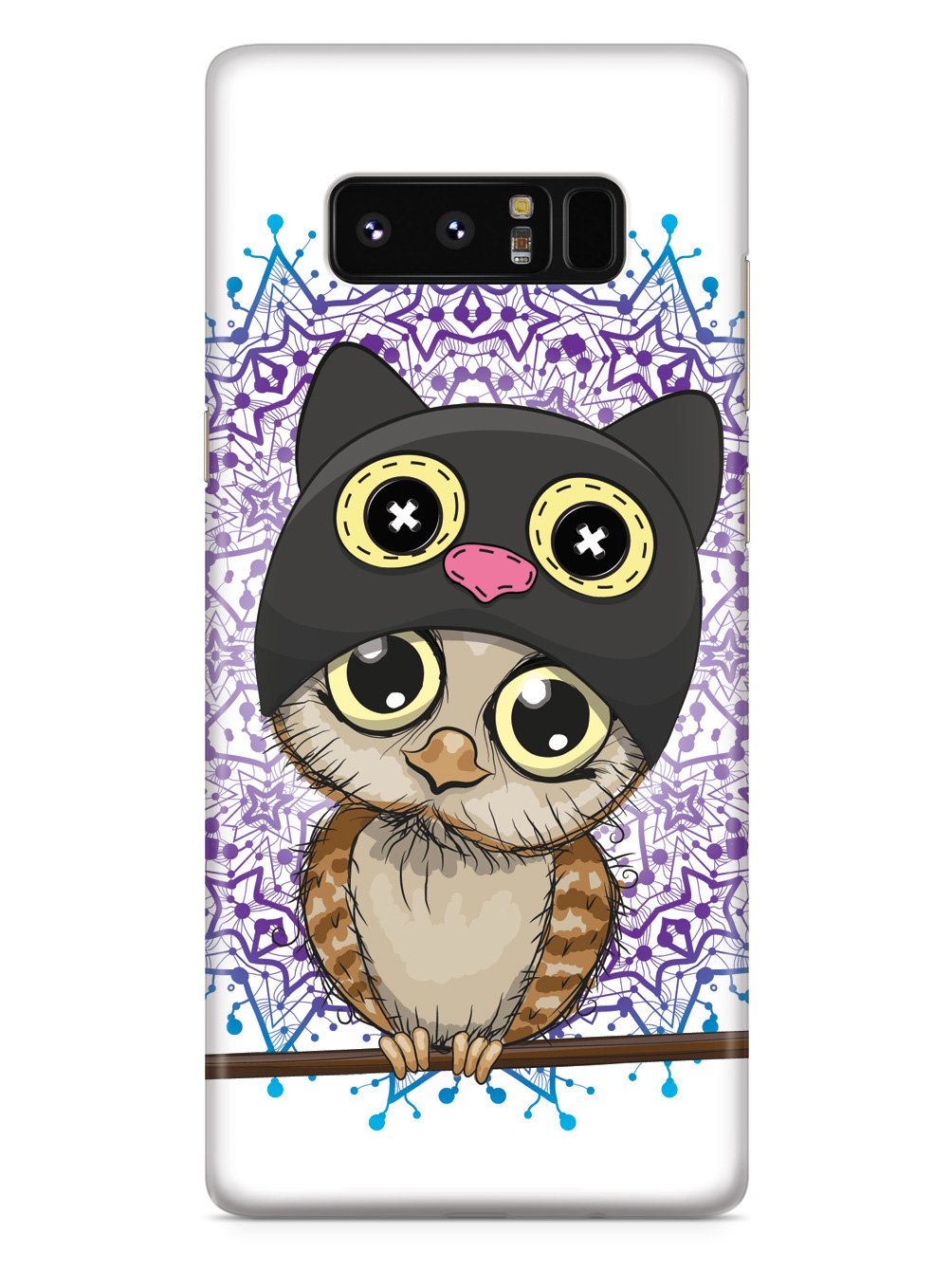 Cute Kitten-Owl Doodle Case