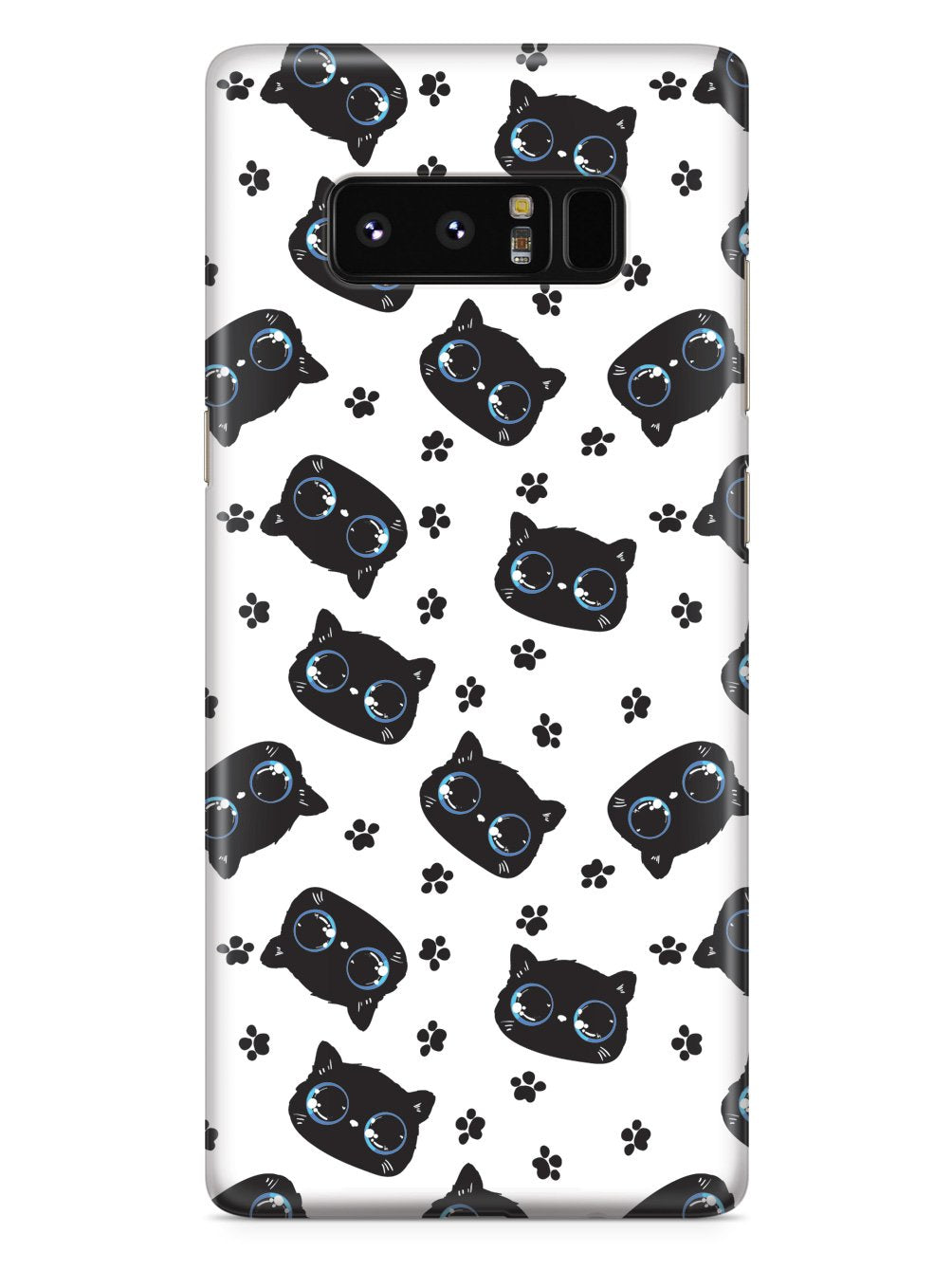 Bright Eyed Kitten Pattern - Blue Case