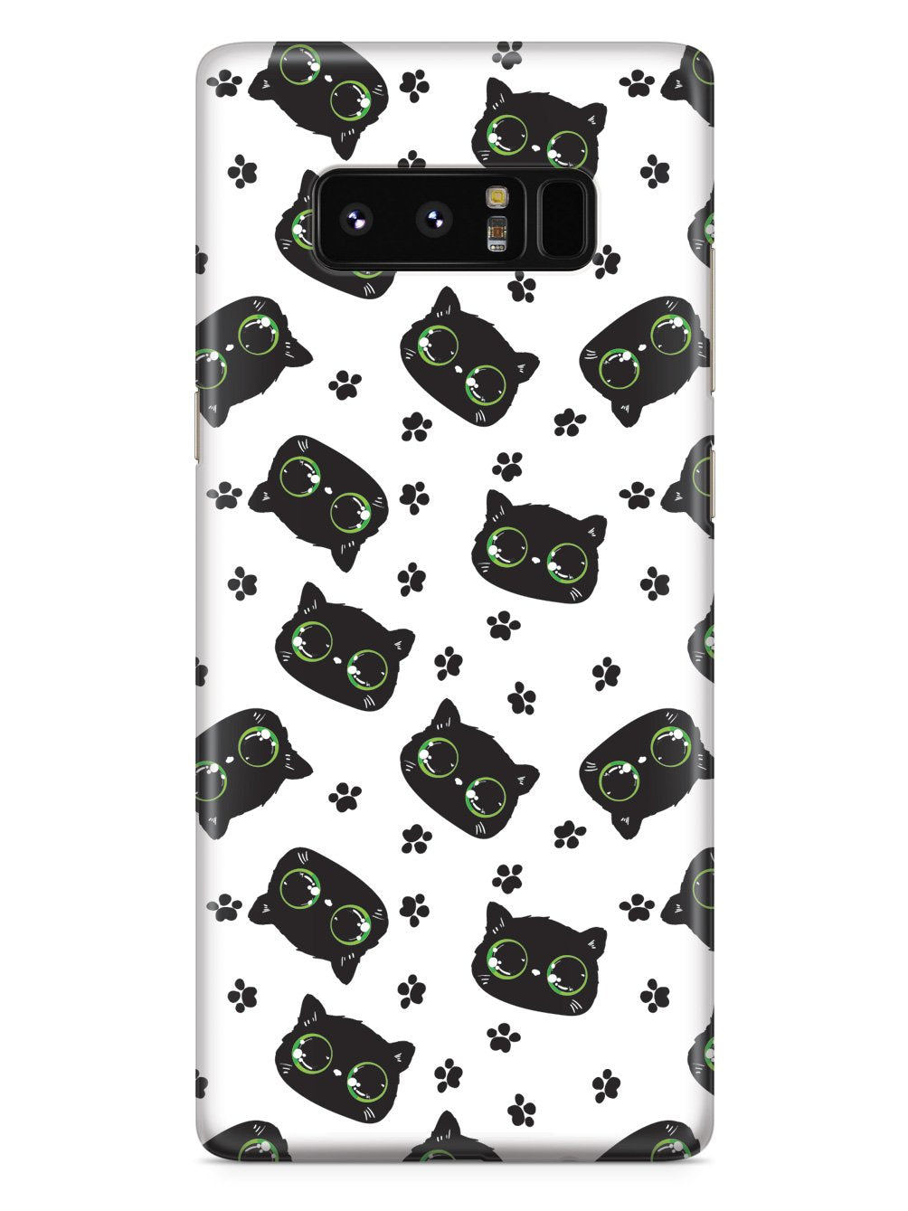 Bright Eyed Kitten Pattern - Green Case
