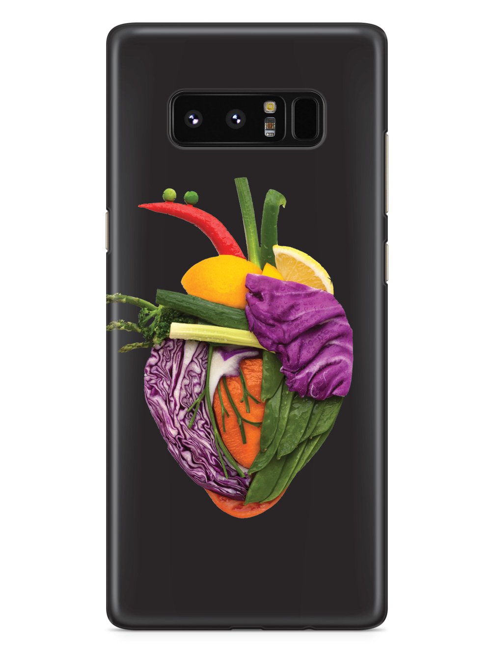 Anatomical Veggie Heart - Black Case