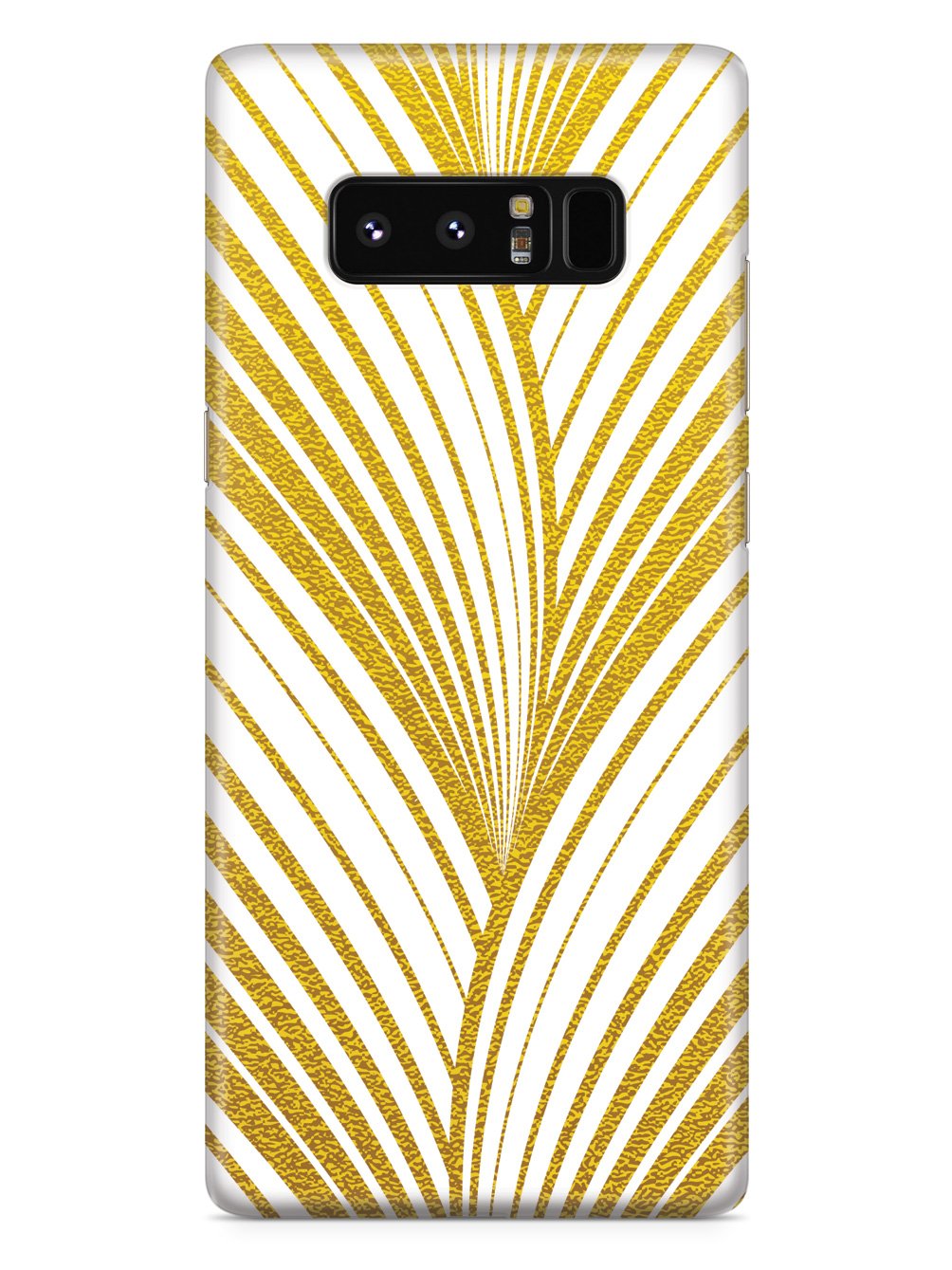 Gold Abstract Wavy Stripes - White Case