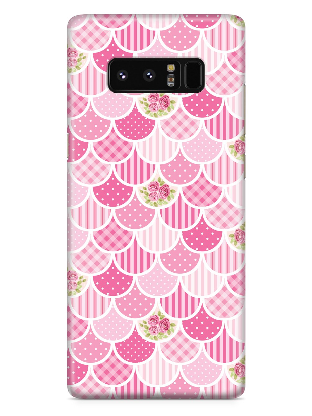 Mermaid Scales - Pink Patchwork - White Case