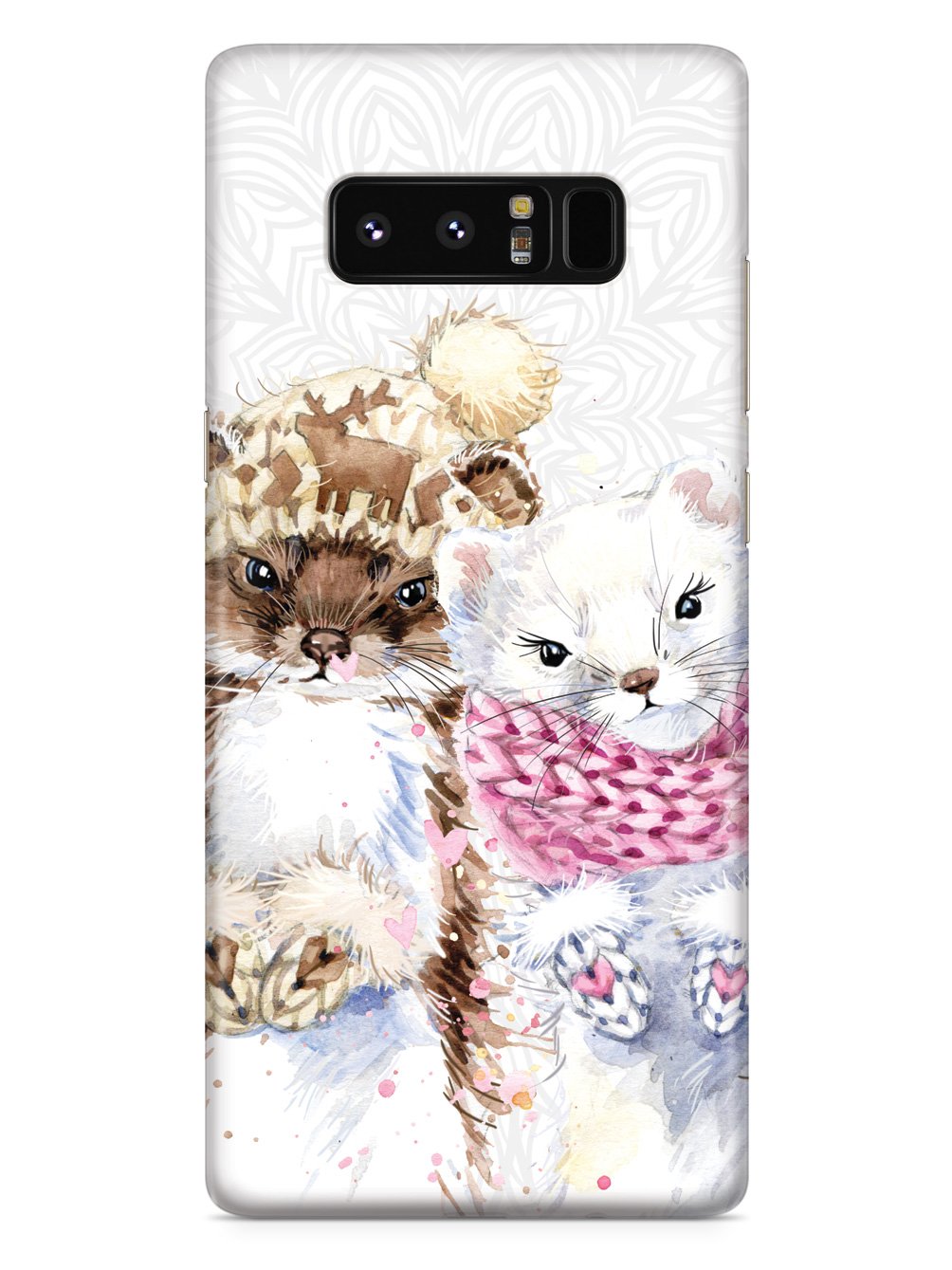 Cute Ermine Stoat Couple Case