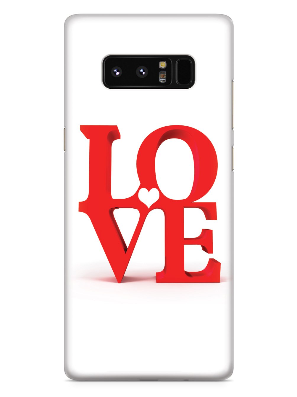 L O V E Heart - White Case