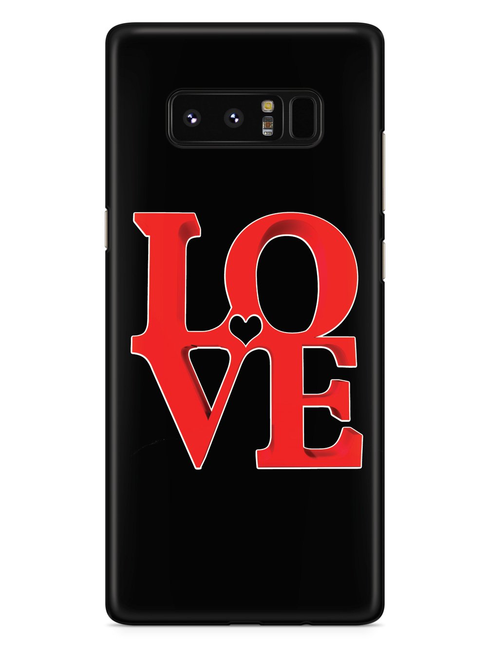 L O V E Heart - Black Case