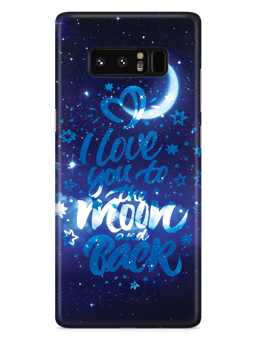 Starry Night - I Love You to the Moon and Back - Black Case