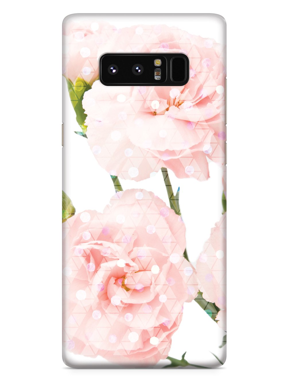 Pink Carnations - Geometric Overlay Case