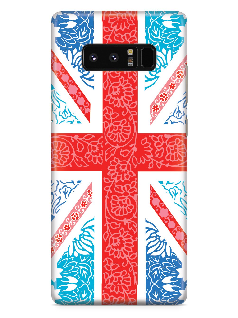 Cute Floral British Flag Case