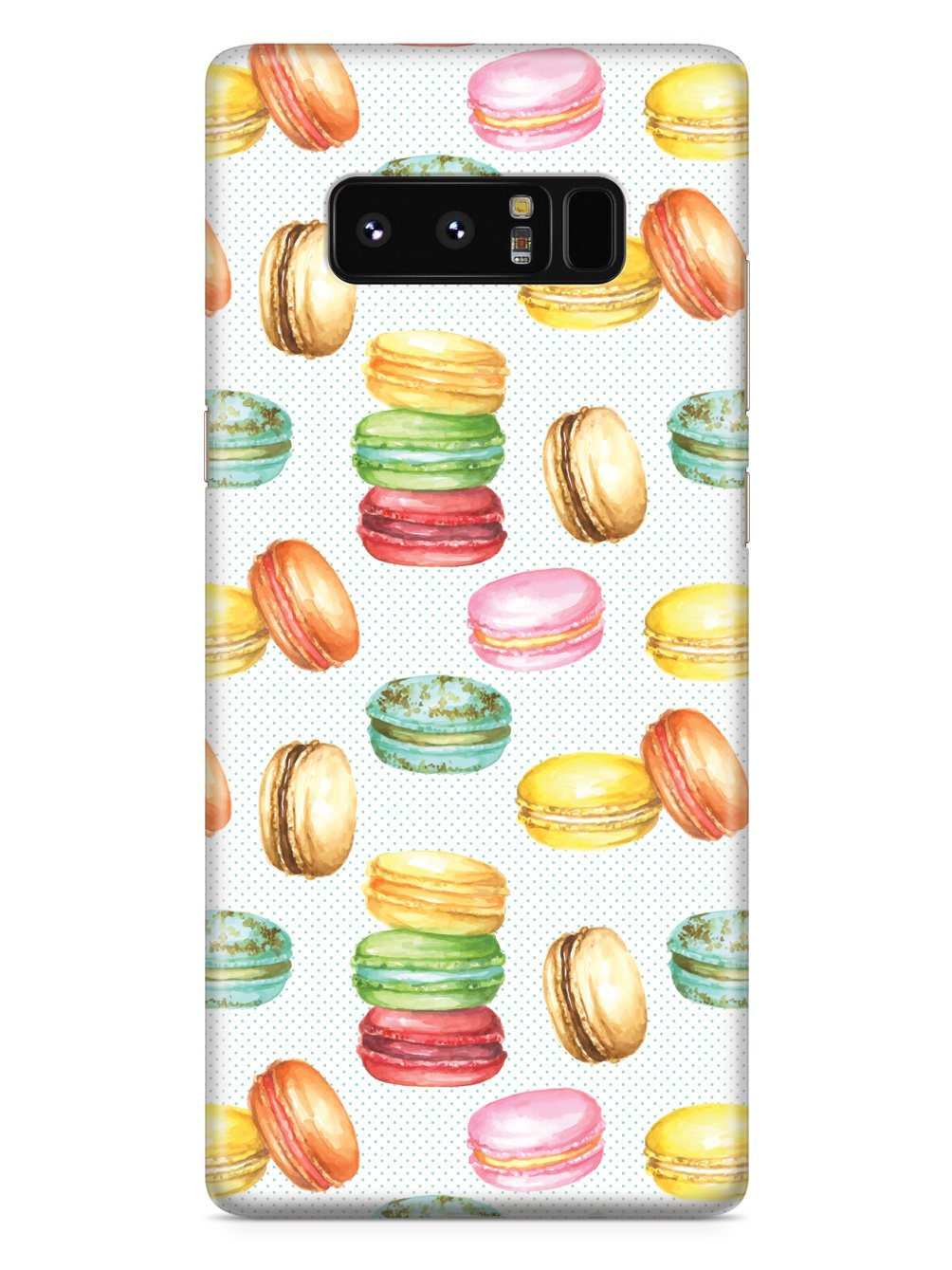 Watercolor Macaroons Pattern - White Case