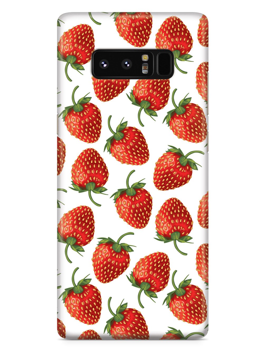 Strawberry Pattern - White Case